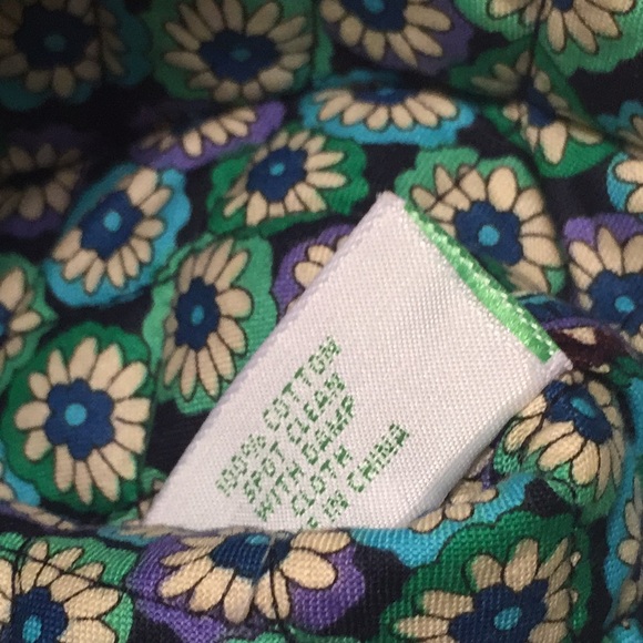 Vera Bradley Quilted Christmas Stocking Blue Rhapsody Pattern Retired - Picture 10 of 13